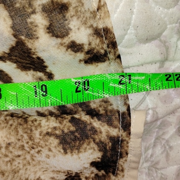 Bar III Woman's Draped Neckline, Brown & Cream Sleeveless Blouse, Size: OX, NWT - Picture 12 of 12